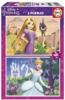 ΣΕΤ 2 ΠΑΖΛ DISNEY PRINCESS CINDERELLA RAPUNZEL 48 ΤΕΜΑΧΙΑ 19997