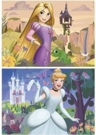 ΣΕΤ 2 ΠΑΖΛ DISNEY PRINCESS CINDERELLA RAPUNZEL 48 ΤΕΜΑΧΙΑ 19997