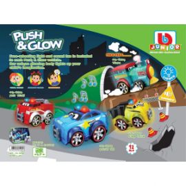 BBURAGO JUNIOR PUSH & GLOW TRAIN ΜΕ ΦΩΣ ΚΑΙ ΗΧΟΥΣ ΓΙΑ 12+ ΜΗΝΩΝ 16-89005