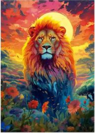 THE MAJESTY OF THE LION PUZZLE 2D 500PCS
