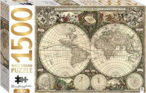 VINTAGE WORLD MAP 2D 1500PCS