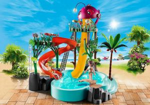 PLAYMOBIL FAMILY FUN WATER PARK WITH SLIDES 