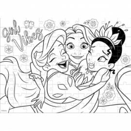 PUZZLE ΧΡΩΜΑΤΙΣΜΟΥ 2 ΟΨΕΩΝ 100ΤΕΜ PRINCESS