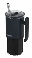 QUOKKA ΚΟΥΠΑ ΘΕΡΜΟΣ ΑΝΟΞΕΙΔΩΤΟ BPA FREE 720ML BLACK ΜΕ ΚΑΛΑΜΑΚΙ ΚΑΙ ΛΑΒΗ