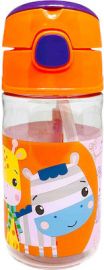 FISHER PRICE ΠΛΑΣΤΙΚΟ ΠΑΓΟΥΡΙ ΜΕ ΚΑΛΑΜΑΚΙ GIRAFFE & FRIENDS ΣΕ ΠΟΡΤΟΚΑΛΙ ΧΡΩΜΑ 350ML
