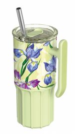 QUOKKA ΚΟΥΠΑ ΘΕΡΜΟΣ ΑΝΟΞΕΙΔΩΤΟ BPA FREE 720ML GREEN TEA ΜΕ ΚΑΛΑΜΑΚΙ ΚΑΙ ΛΑΒΗ