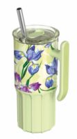QUOKKA ΚΟΥΠΑ ΘΕΡΜΟΣ ΑΝΟΞΕΙΔΩΤΟ BPA FREE 720ML GREEN TEA ΜΕ ΚΑΛΑΜΑΚΙ ΚΑΙ ΛΑΒΗ