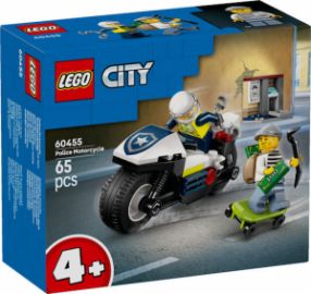 LEGO CITY POLICE MOTORCYCLE CHASE ΓΙΑ 4+ ΕΤΩΝ 65ΤΜΧ 60455 