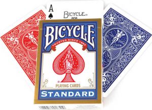 BICYCLE RIDER BACK INTERNATIONAL STANDARD INDEX ΤΡΑΠΟΥΛΑ ΠΛΑΣΤΙΚΟΠΟΙΗΜΕΝΗ ΜΠΛΕ