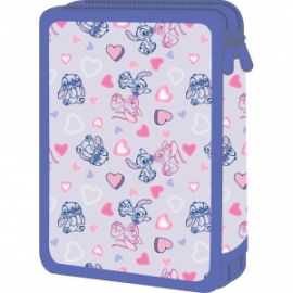  ΣΧΟΛΙΚΗ ΚΑΣΕΤΙΝΑ ΔΙΠΛΗ ΓΕΜΑΤΗ DISNEY STITCH - ANGEL OHANA MUST TEAM 000565996