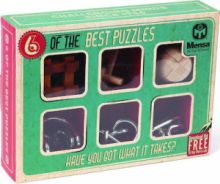  MENSA SET OF 6 BEST PUZZLES IQ-1041