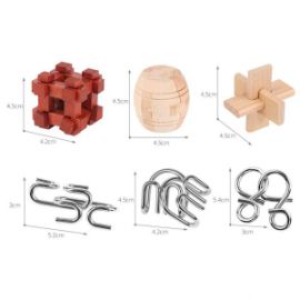  MENSA SET OF 6 BEST PUZZLES IQ-1041