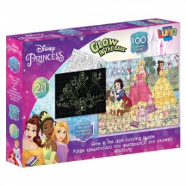  PUZZLE 100ΤΕΜ 48Χ34ΕΚ GLOW IN THE DARK PRINCESS