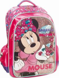 GIM MINNIE GEM ΣΧΟΛΙΚΗ ΤΣΑΝΤΑ ΠΛΑΤΗΣ ΔΗΜΟΤΙΚΟΥ ΣΕ ΡΟΖ ΧΡΩΜΑ 340-55031