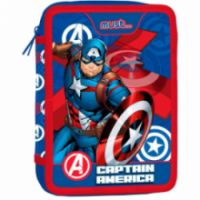 ΣΧΟΛΙΚΗ ΚΑΣΕΤΙΝΑ ΔΙΠΛΗ ΓΕΜΑΤΗ AVENGERS CAPTAIN AMERICA MUST 2 ΘΗΚΕΣ