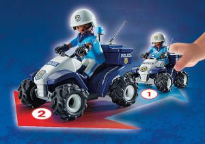 PLAYMOBIL CITY ACTION POLICE QUAD ΑΣΤΥΝΟΜΙΚΟΣ ΜΕ ΓΟΥΡΟΥΝΑ 4X4 71092