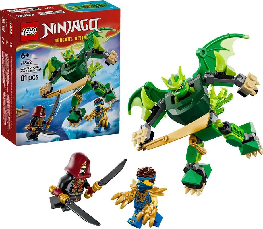  LEGO NINJAGO LLOYD'S DRAGON ROBOT BATTLE 81ΤΜΧ 71862 