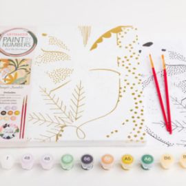  PAINT BY NUMBERS CANVAS 25 X 25 FOIL REFLECTIONS: JUNGLE JUMBLE PN-17