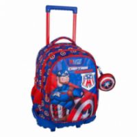  ΣΧΟΛΙΚΗ ΤΣΑΝΤΑ ΤΡΟΛΕΙ ΔΗΜΟΤΙΚΟΥ AVENGERS CAPTAIN AMERICA MUST TEAM 3 ΘΗΚΕΣ 000506311