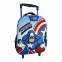  ΣΧΟΛΙΚΗ ΤΣΑΝΤΑ ΤΡΟΛΕΙ ΝΗΠΙΟΥ AVENGERS CAPTAIN AMERICA MUST TEAM 2 ΘΗΚΕΣ 000506313