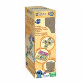 ΠΥΡΓΟΣ 3 ΣΕ 1 DISNEY STITCH ΝΤΟΜΙΝΟ, ΜΝΗΜΗΣ ΚΑΙ ΙΣΟΡΡΟΠΙΑΣ, 48 ΤΜΧ.