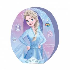 ΠΑΖΛ ΧΡΩΜΑΤΙΣΜΟΥ 2 ΟΨΕΩΝ DISNEY FROZEN LUNA TOYS 42ΤΜΧ. 42X42ΕΚ.
