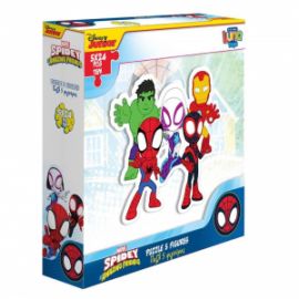 ΠΑΖΛ SPIDEY AND HIS AMAZING FRIENDS LUNA TOYS 5 ΦΙΓΟΥΡΕΣ 24ΤΜΧ. 26X26X6,5ΕΚ.