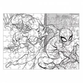 ΠΑΖΛ ΧΡΩΜΑΤΙΣΜΟΥ 2 ΟΨΕΩΝ SPIDER - MAN LUNA TOYS GLOW IN THE DARK 100ΤΕΜ 48X34ΕΚ.