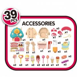 ΒΑΛΙΤΣΑΚΙ ΜΑΝΙΤΑΡΙ ΖΑΧΑΡΟΠΛΑΣΤΙΚΗΣ LUNA TOYS ΣΕΤ 39 ΤΜΧ., 27X13,5X24 ΕΚ.