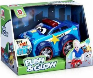 BBURAGO ΑΥΤΟΚΙΝΗΤΑΚΙ JUNIOR PUSH & GLOW POLICE CAR ΓΙΑ 3+ ΕΤΩΝ #16-89004