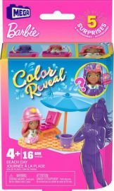 MEGA BLOKS ΤΟΥΒΛΑΚΙΑ BARBIE BEACH DAY COLOR REVEAL ΓΙΑ 4+ ΕΤΩΝ 16ΤΜΧ