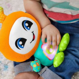FISHER PRICE ΖΩΑΚΙ ΦΩΤΕΙΝΟΥΛΗΣ DJ ΑΠΟ ΥΦΑΣΜΑ ΜΕ ΗΧΟΥΣ ΓΙΑ 6+ ΜΗΝΩΝ HRC42