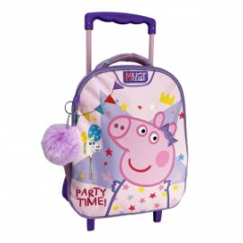 ΣΧΟΛΙΚΗ ΤΣΑΝΤΑ ΤΡΟΛΕΙ ΝΗΠΙΟΥ PEPPA PIG CELEBRATE WITH PEPPA MUST TEAM 2 ΘΗΚΕΣ