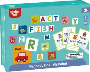 TOOKY TOYS ΑΓΓΛΙΚΟ ΑΛΦΑΒΗΤΟ ΠΙΝΑΚΑΣ ΜΑΓΝΗΤΙΚΟΣ ΔΙΠΛΗΣ ΟΨΗΣ 19X26ΕΚ. 