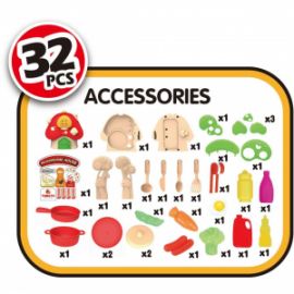 ΒΑΛΙΤΣΑΚΙ ΜΑΝΙΤΑΡΙ ΚΟΥΖΙΝΙΚΑ LUNA TOYS ΣΕΤ 32 ΤΜΧ., 27X13,5X24 ΕΚ.