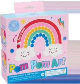 FLOSS & ROCK ΠΑΙΔΙΚΗ ΧΕΙΡΟΤΕΧΝΙΑ RAINBOW FAIRY POM POM ART 52P6265